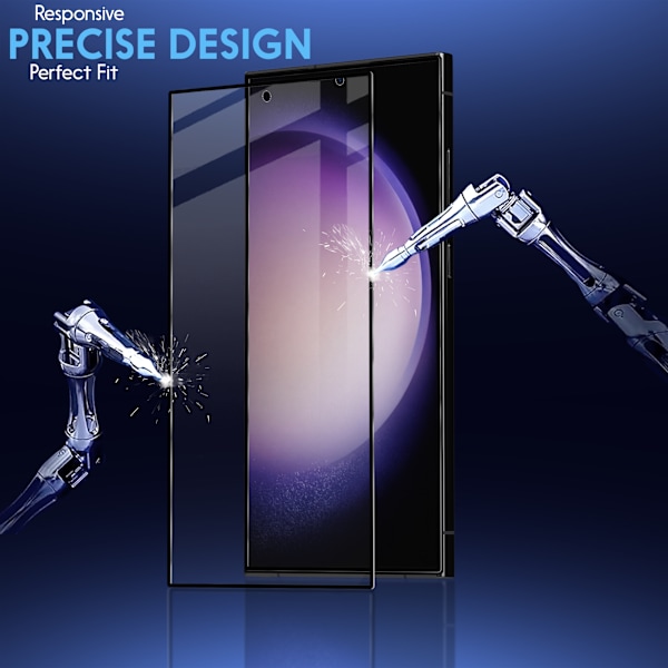 2-Pack SAMSUNG S23 ULTRA Skærmbeskyttelse & 2-Pack linsebeskyttelse - Hærdet Glas 9H - Super kvalitet 3D