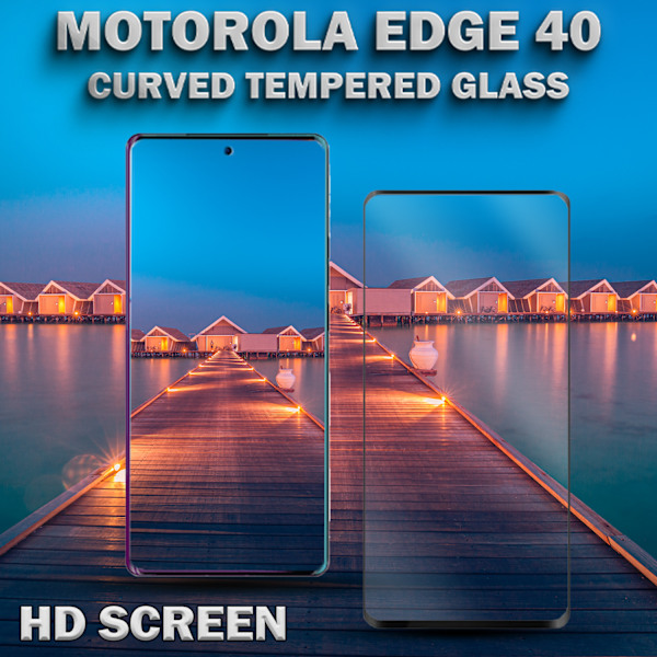 1-Pack MOTOROLA EDGE 40 Näytönsuoja - Karkaistu Lasi 9H - Super laatu 3D