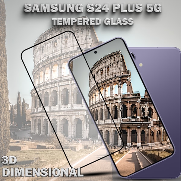 1-Pack SAMSUNG S24 PLUS 5G Skärmskydd - Härdat Glas 9H - Super kvalitet 3D