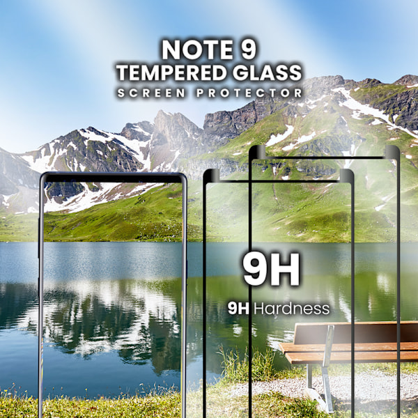 2-Pack SAMSUNG GALAXY NOTE 9 Näytönsuoja - Karkaistu Lasi 9H - Super laatu 3D