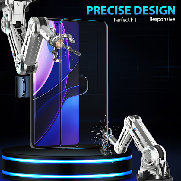 2-Pack Motorola Edge 40 Skärmskydd - Härdat Glas 9H - Super kvalitet 3D