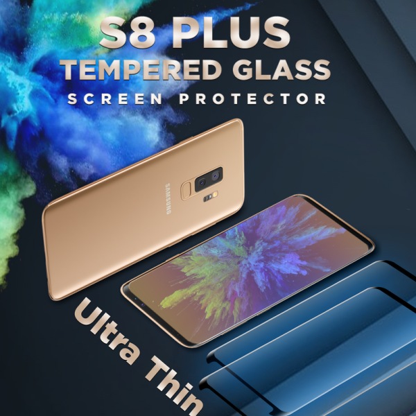 2 Pack Samsung Galaxy S8 Plus - Härdat glas 9H–Super kvalitet 3D 108b |  Fyndiq