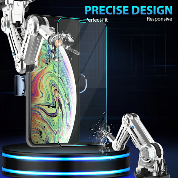 2-Pack Iphone XS Näytönsuoja - Karkaistu Lasi 9H - Super laatu 3D
