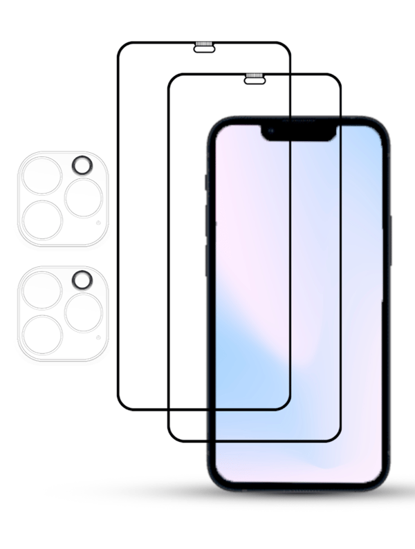 2-Pack IPHONE 12 PRO Skærmbeskyttelse - Hærdet Glas 9H - Super kvalitet 3D