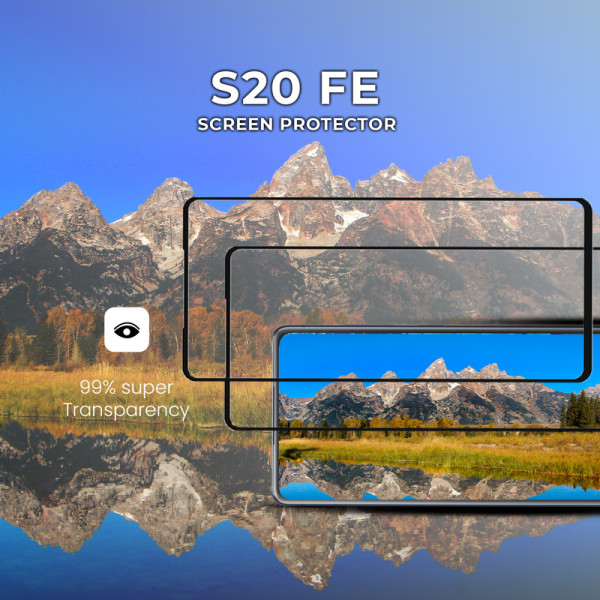 2-Pack Samsung Galaxy S20 FE - Härdat glas 9H-Super kvalitet 3D