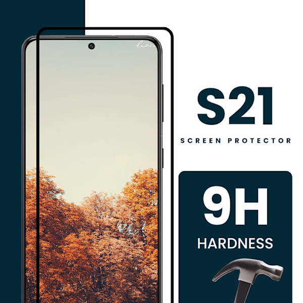 1-Pack SAMSUNG GALAXY S21 Skærmbeskyttelse - Hærdet Glas 9H - Super kvalitet 3D