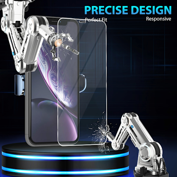 3-Pack Iphone XR transparent Skärmskydd - Härdat Glas 9H - Super kvalitet 3D