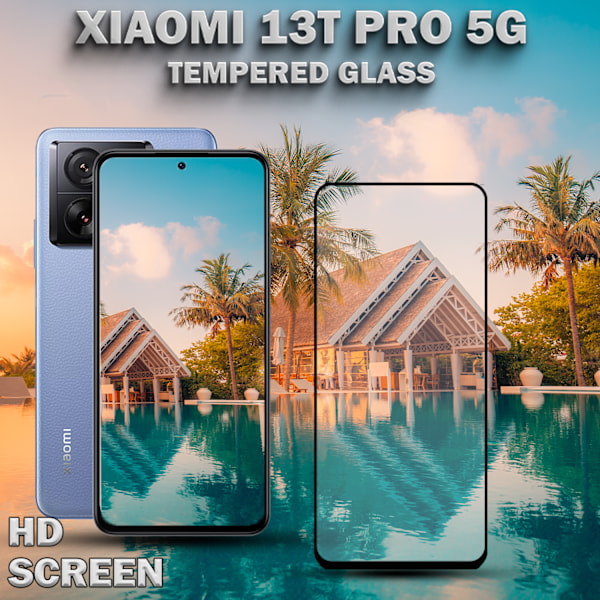 Xiaomi 13T Pro 5G - Härdat glas 9H - Super kvalitet 3D Skärmskydd