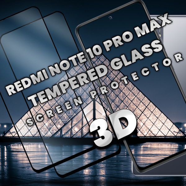 2-Pack Xiaomi Redmi Note 10 Pro Max - Härdat Glas 9H - Super kvalitet 3D