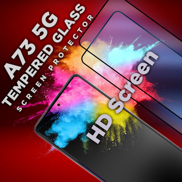 2-Pack SAMSUNG GALAXY A73 Skærmbeskyttelse - Hærdet Glas 9H - Super kvalitet 3D