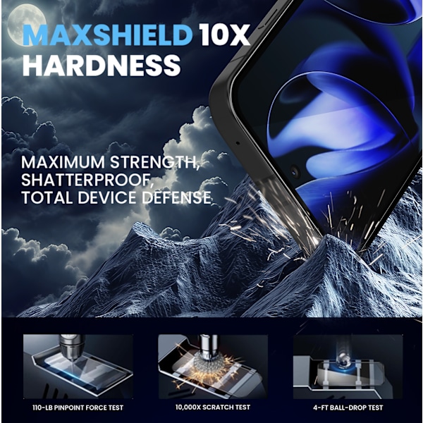 1-Pack Google Pixel 9a Skärmskydd & 1-Pack linsskydd - Härdat Glas 9H - Super kvalitet 3D