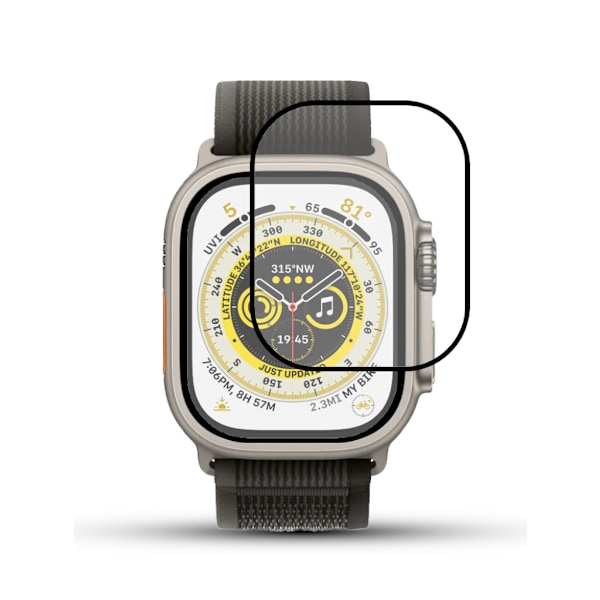 2-Pack APPLE WATCH ULTRA 2 49MM Skærmbeskyttelse - Hærdet Glas 9H - Super kvalitet 3D