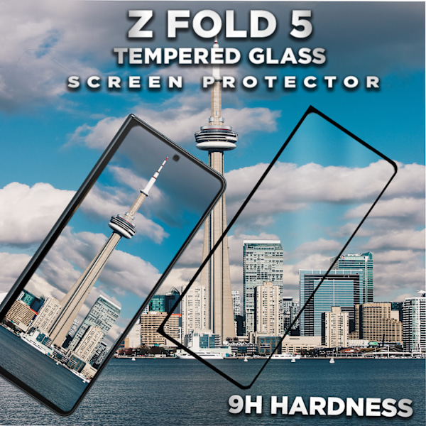 1-Pack SAMSUNG GALAXY Z FOLD 5 Näytönsuoja - Karkaistu Lasi 9H - Super laatu 3D