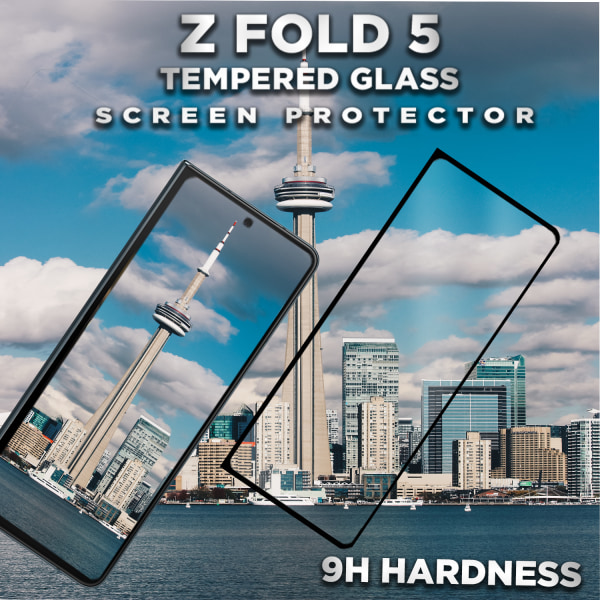 Samsung Galaxy Z FOLD 5 - Härdat Glas 9H-Super Kvalitet 3D Skärmskydd