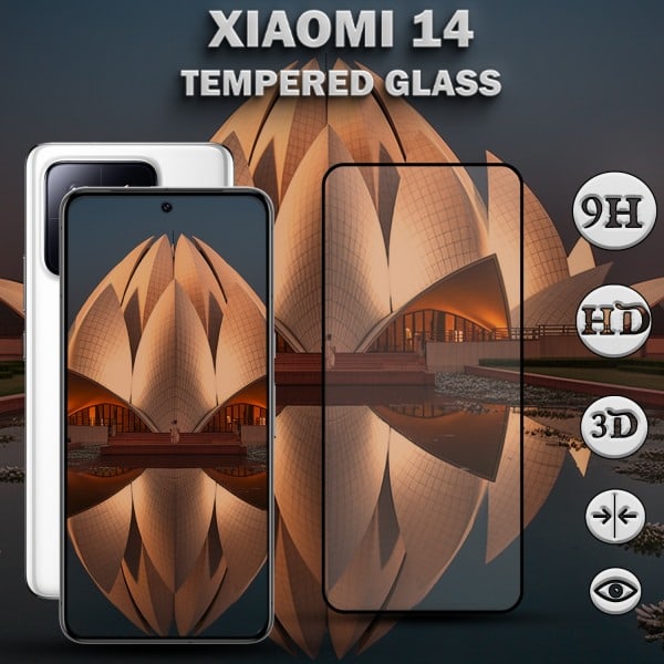 1-Pack XIAOMI 14 Näytönsuoja - Karkaistu Lasi 9H - Super laatu 3D