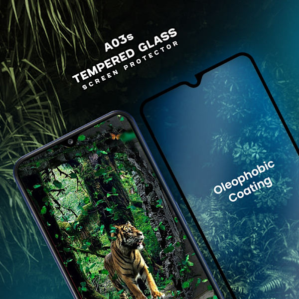 1-Pack SAMSUNG GALAXY A03S Näytönsuoja - Karkaistu Lasi 9H - Super laatu 3D