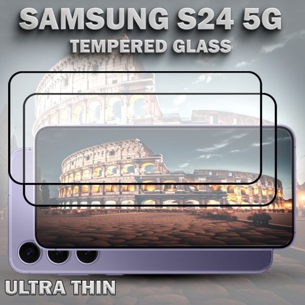 2-Pack SAMSUNG S24 5G Skärmskydd - Härdat Glas 9H - Super kvalitet 3D