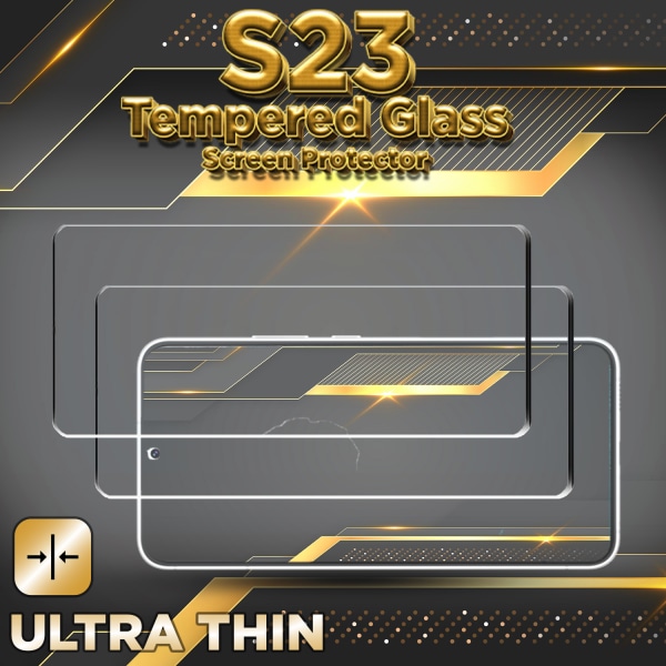 2-Pack Samsung S23 - 9H Härdat Glass - 3D Super Kvalitet Skärmskydd