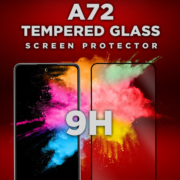 1-Pack SAMSUNG GALAXY A72 Skærmbeskyttelse - Hærdet Glas 9H - Super kvalitet 3D