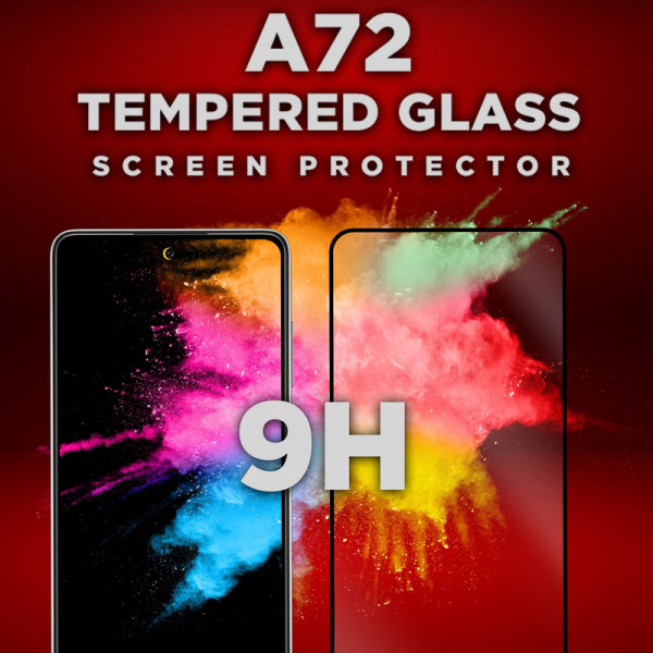 Samsung Galaxy A72 - Härdat glas 9H-Super kvalitet 3D Skärmskydd