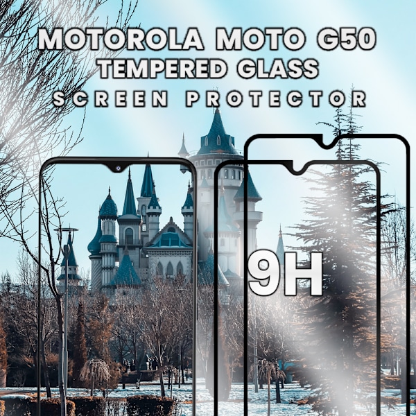 2-Pack MOTOROLA MOTO G50 Skærmbeskyttelse - Hærdet Glas 9H - Super kvalitet 3D