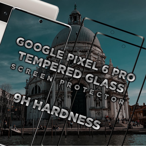 2 Pack Google Pixel 6 Pro - Härdat glas 9H - Super kvalitet 3D