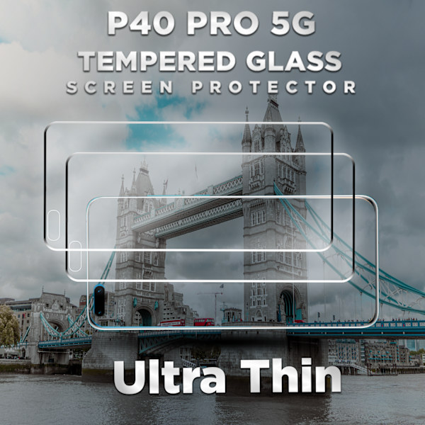 2-Pack HUAWEI P40 PRO Skærmbeskyttelse - Hærdet Glas 9H - Super kvalitet 3D
