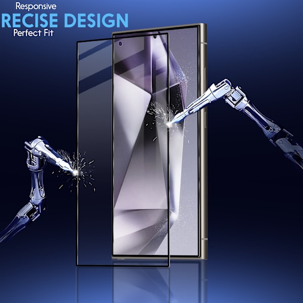2-Pack Samsung S24 Ultra Skärmskydd & 1-Pack linsskydd - Härdat Glas 9H - Super kvalitet 3D