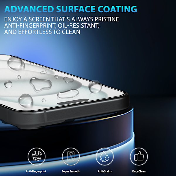 1-Pack ‏‏Iphone 15 Skärmskydd - Härdat Glas 9H - Super kvalitet 3D