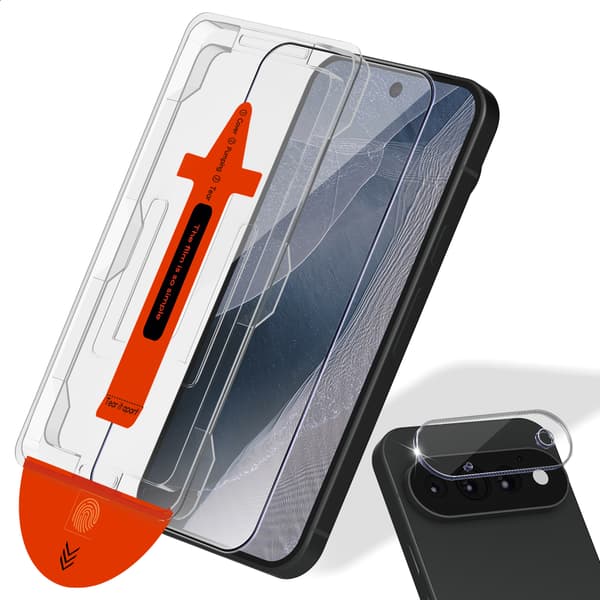 1-Pack Google Pixel 11 Pro XL Skärmskydd & 1-Pack linsskydd - Härdat Glas | [Automatisk Installation] - Bubbelfritt