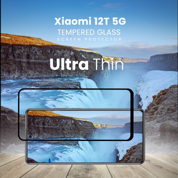 1-Pack XIAOMI 12T Skærmbeskyttelse - Hærdet Glas 9H - Super kvalitet 3D