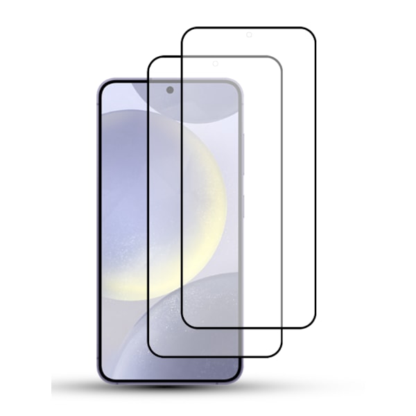 2-Pack SAMSUNG S24 Näytönsuoja - Karkaistu Lasi 9H - Super laatu 3D