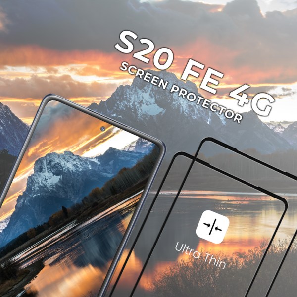 2-Pack Samsung Galaxy S20 FE 4G - Härdat glas 9H -Super kvalitet