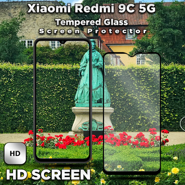 Xiaomi Redmi 9C (5G) - Härdat Glas 9H - Super kvalitet 3D Skärmskydd