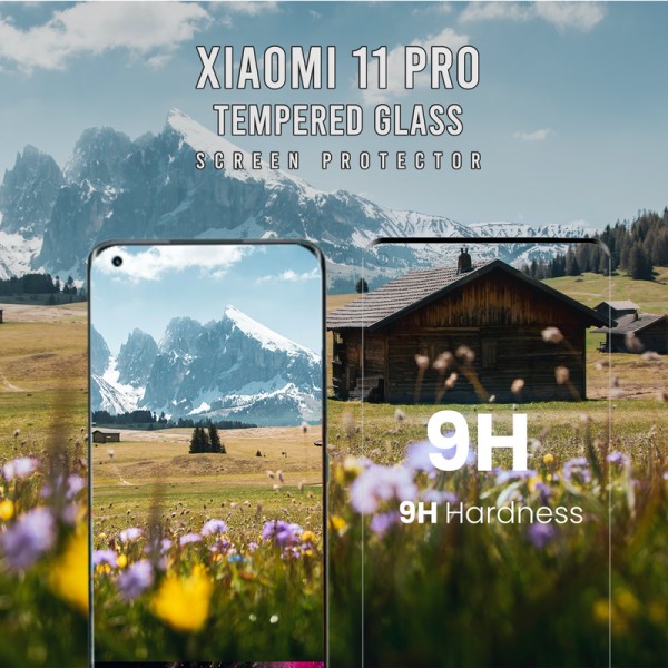 Xiaomi 11 Pro - 9H Härdat glas - Super kvalitet -3D Skärmskydd