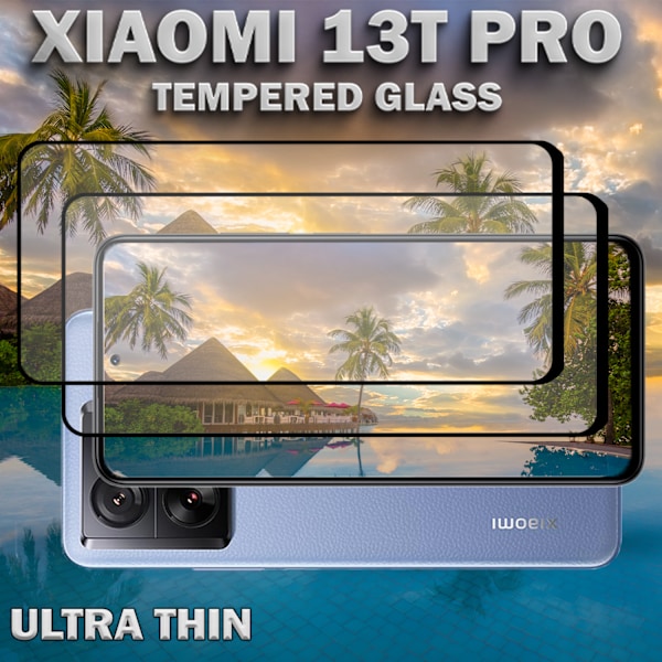 2-Pack Xiaomi 13T Pro - Härdat glas 9H - Super kvalitet 3D Skärmskydd