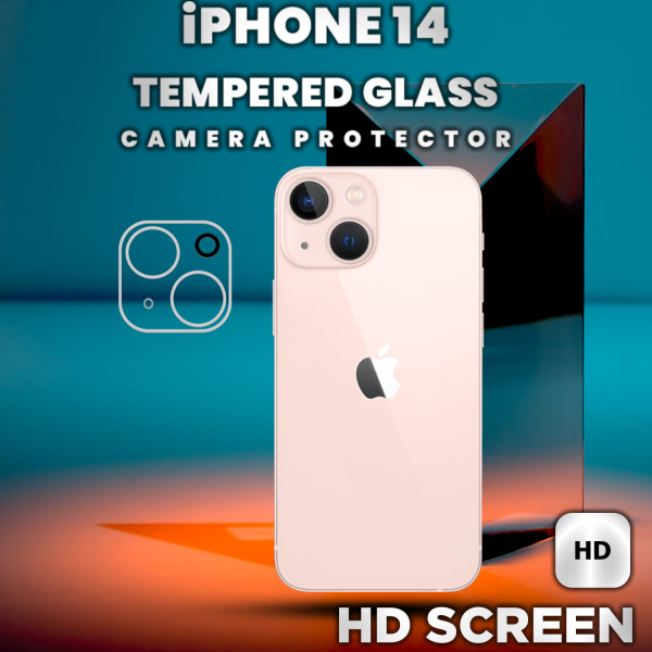 iPhone 14 Linsskydd - 9H Härdat glas- Super kvalitet 3D Linsskydd
