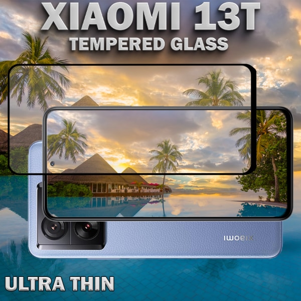 Xiaomi 13T - Härdat glas 9H - Super kvalitet 3D Skärmskydd