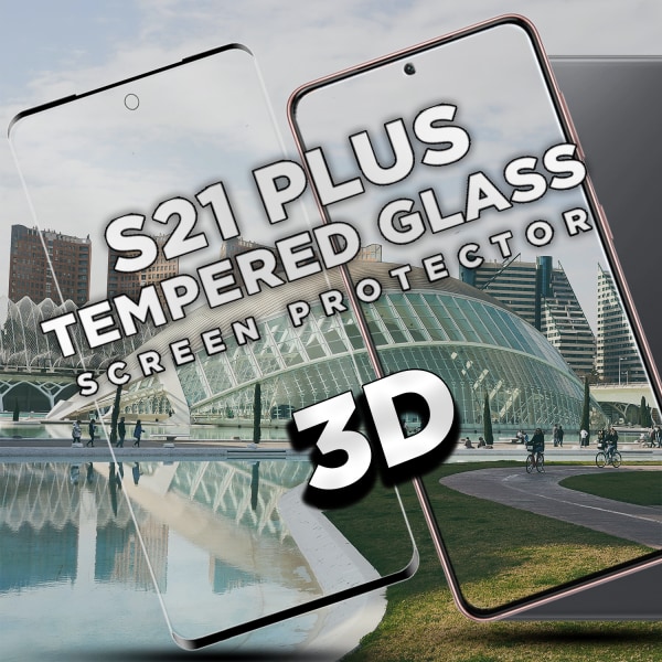 Samsung S21 PLUS - 9H Härdat Glass - 3D Super Kvalitet