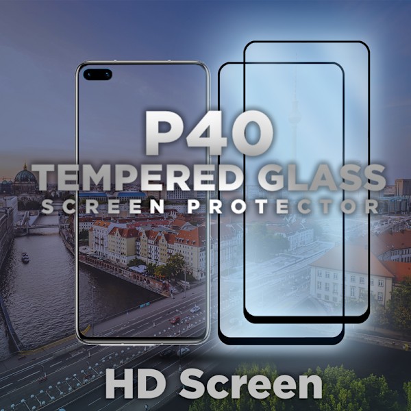 2 Pack Huawei P40 - Härdat glas 9H – 3D Super kvalitet