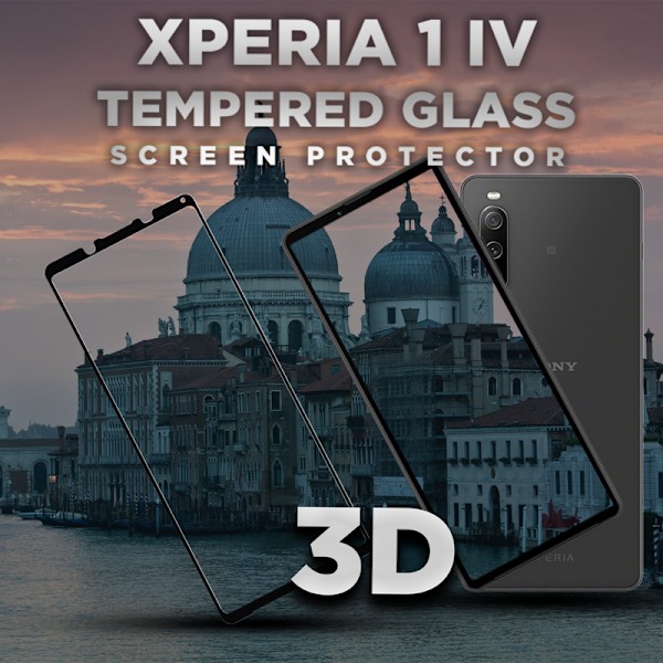 Sony Xperia 1 IV - Härdat glas 9H -Super Kvalitet 3D