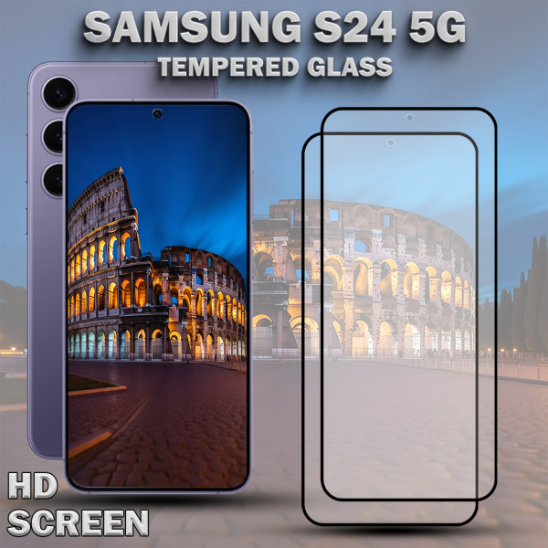 2-Pack SAMSUNG S24 5G Skärmskydd - Härdat Glas 9H - Super kvalitet 3D