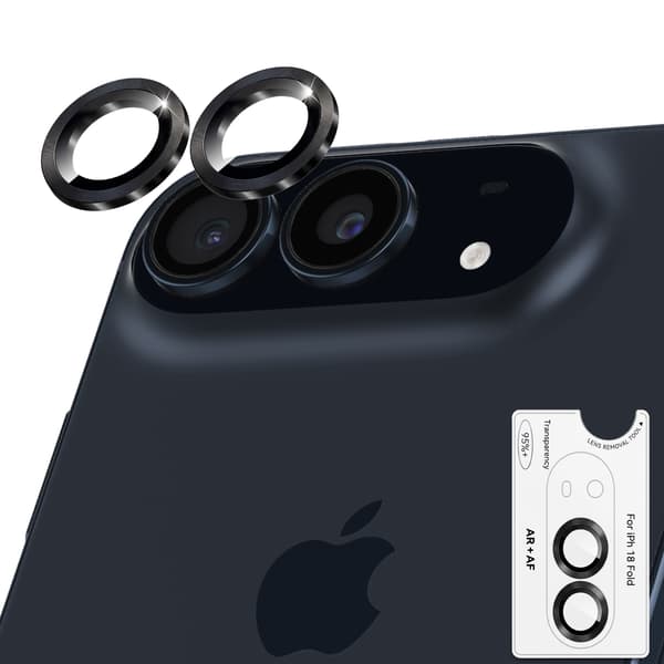 1-Pack iPhone Duo Kameralinsskydd - Härdat Glas 9H - Super kvalitet 3D