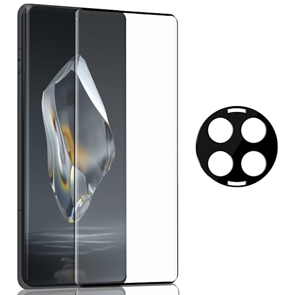 1-Pack Oneplus 12R Skærmbeskyttelse & 1-Pack linsebeskyttelse - Hærdet Glas 9H - Super kvalitet 3D
