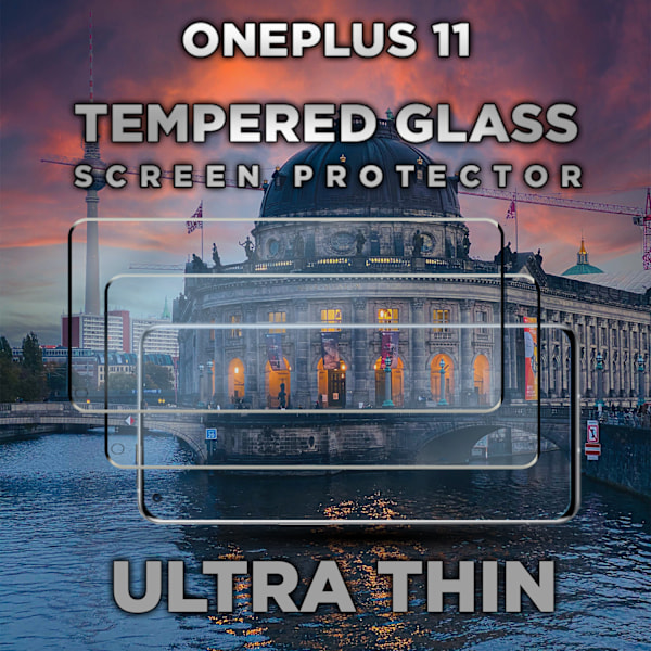 2-Pack OnePlus 11 - Härdat glas 9H - Super kvalitet 3D Skärmskydd