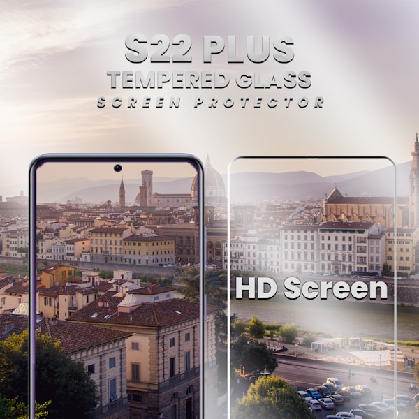 1-Pack SAMSUNG S22 PLUS Näytönsuoja - Karkaistu Lasi 9H - Super laatu 3D