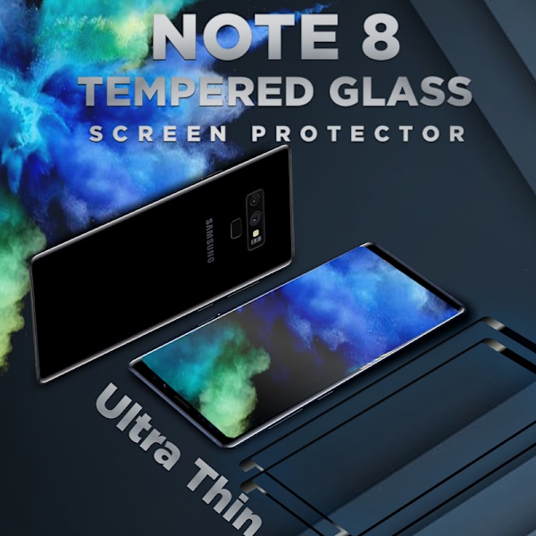 2-Pack SAMSUNG GALAXY NOTE 8 Skærmbeskyttelse - Hærdet Glas 9H - Super kvalitet 3D