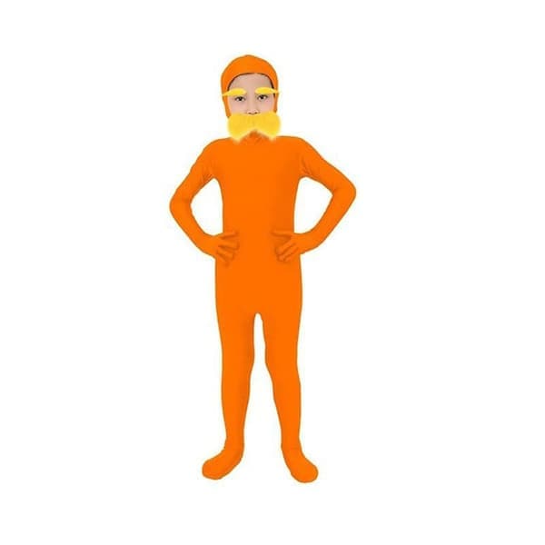 Lorax-kostume til voksne (Bodysuit + skæg) - Perfekt til Halloween & Cosplay S