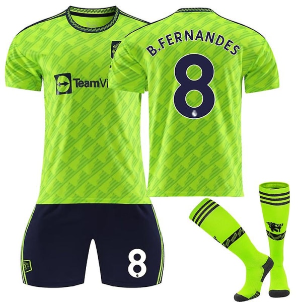 22-23 Anchester United Away #8 Bruno Fernandesin jalkapallopaita M