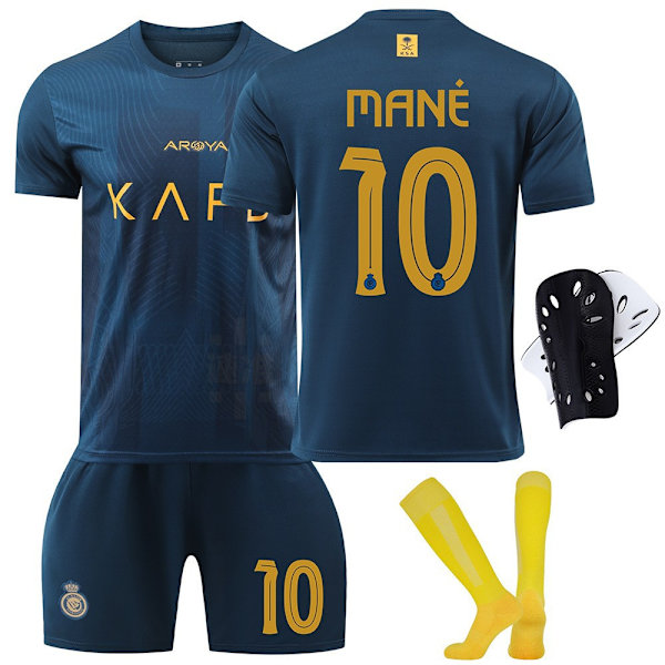 2023-24 Riyadh Victory Borta nr. 7 Ronaldo 10 Mane Saudi eague Fotbollströja Sportswear Dräkt L